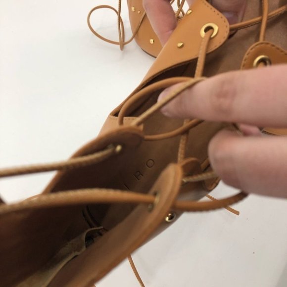 IRO Camel tan Xiri gladiator studded lace up sandals size  40 - Picture 6 of 13